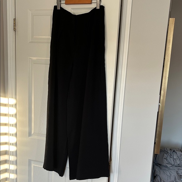 By Anthropologie High-Rise Pleated Wide-Leg Trousers in Black - Picture 16 of 16